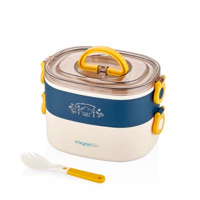 VAGONLİFE 1200 ML 3 BÖLMELİ PASLANMAZ ÇELİK LUNCHBOX