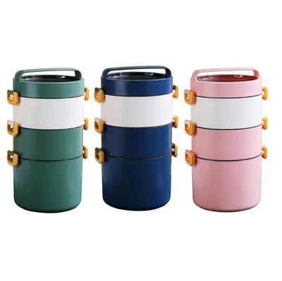 VAGONLİFE 1800ML 3 BÖLMELİ PASLANMAZ ÇELİK LUNCHBOX