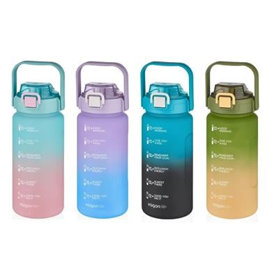 VAGONLİFE 2000 ML SOFT-TOUCH MOTİVASYON SU MATARASI