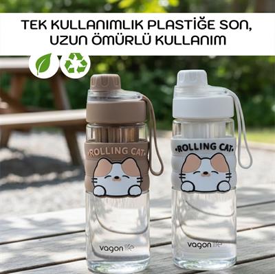 VAGONLİFE 600 ML SİLİKON GÖVDE SU MATARASI
