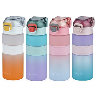 VAGONLİFE 600 ML SOFT-TOUCH MOTİVASYON SU MATARASI