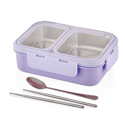 VAGONLİFE 700 ML 2 BÖLMELİ PASLANMAZ ÇELİK LUNCHBOX