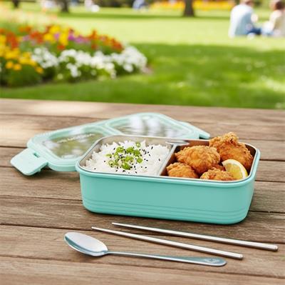 VAGONLİFE 700 ML 2 BÖLMELİ PASLANMAZ ÇELİK LUNCHBOX