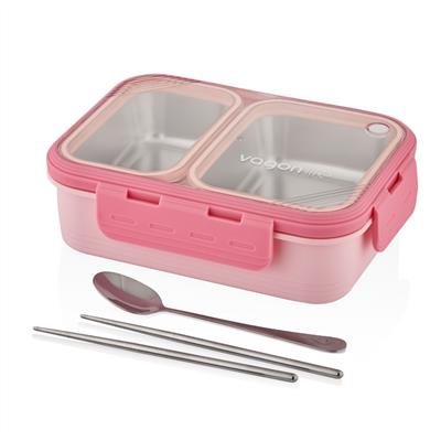 VAGONLİFE 700 ML 2 BÖLMELİ PASLANMAZ ÇELİK LUNCHBOX