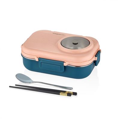 VAGONLİFE 900 ML 3 BÖLMELİ PASLANMAZ ÇELİK LUNCHBOX