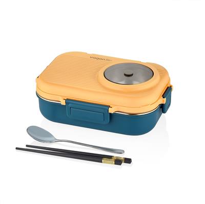 VAGONLİFE 900 ML 3 BÖLMELİ PASLANMAZ ÇELİK LUNCHBOX