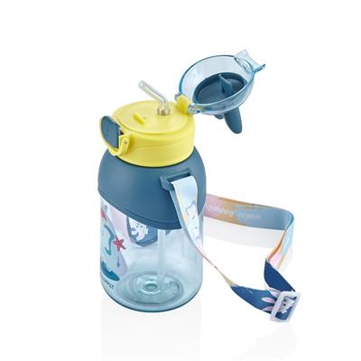 VAGONLİFE BOYUN ASKILI PİPETLİ 650 ML OKUL SU MATARASI