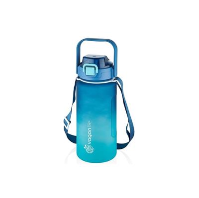 VAGONLİFE TRITAN 1500 ML ÇİFT RENK SOFT-TOUCH MOTİVASYON SU MATARASI