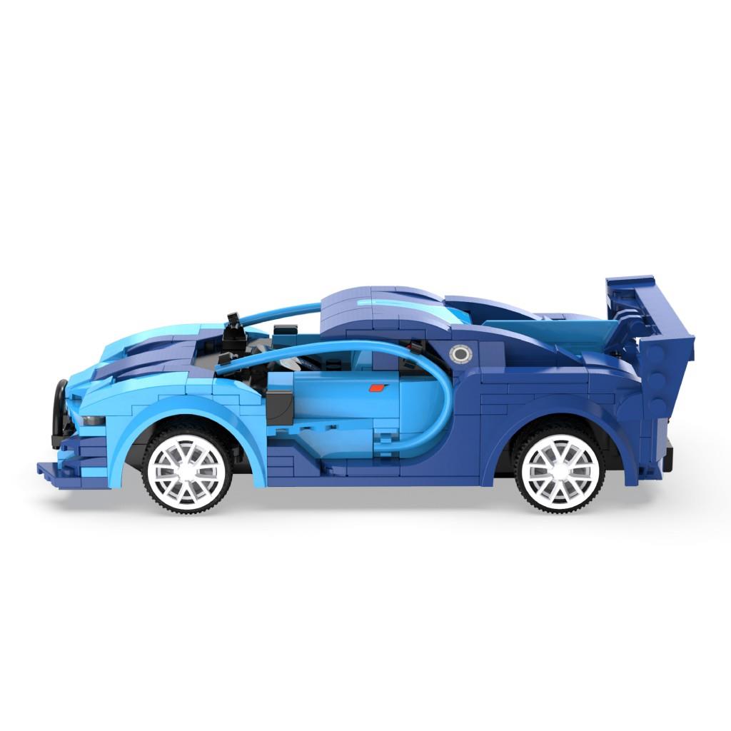 CADA Blue Race Car 325 Parça Block Oyuncak | Yarış Arabası Seti