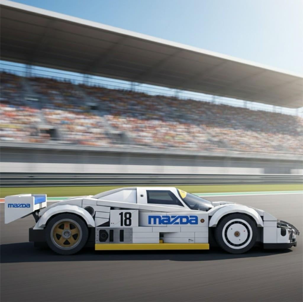 CADA Mazda 787B 242 Parça Block Oyuncak | Yarış Arabası Seti