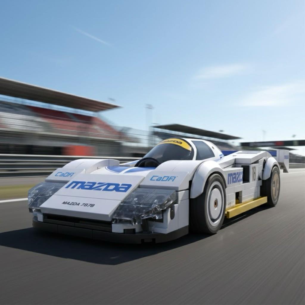 CADA Mazda 787B 242 Parça Block Oyuncak | Yarış Arabası Seti