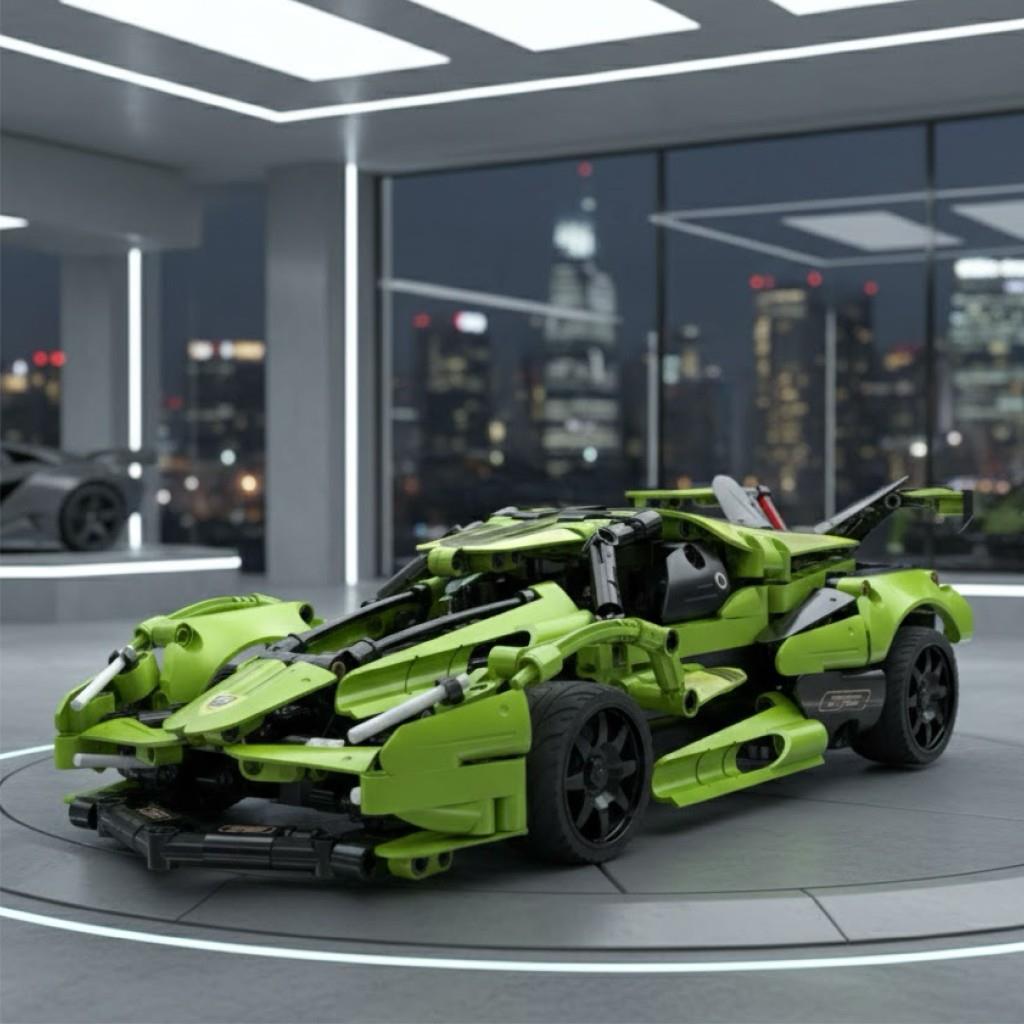 CADA Yeşil Blade Sports Car 432 Parça Uzaktan Kumandalı Block Oyuncak