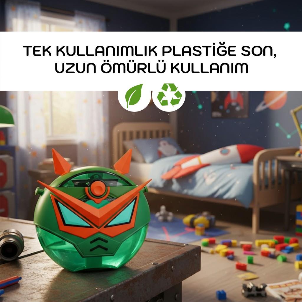 【RAFLUM】BOTH SIDES LOGO ECO POT MILO COCOSMILE ROBOT GÖRÜNÜMLÜ TRITAN MATARA 630 ML