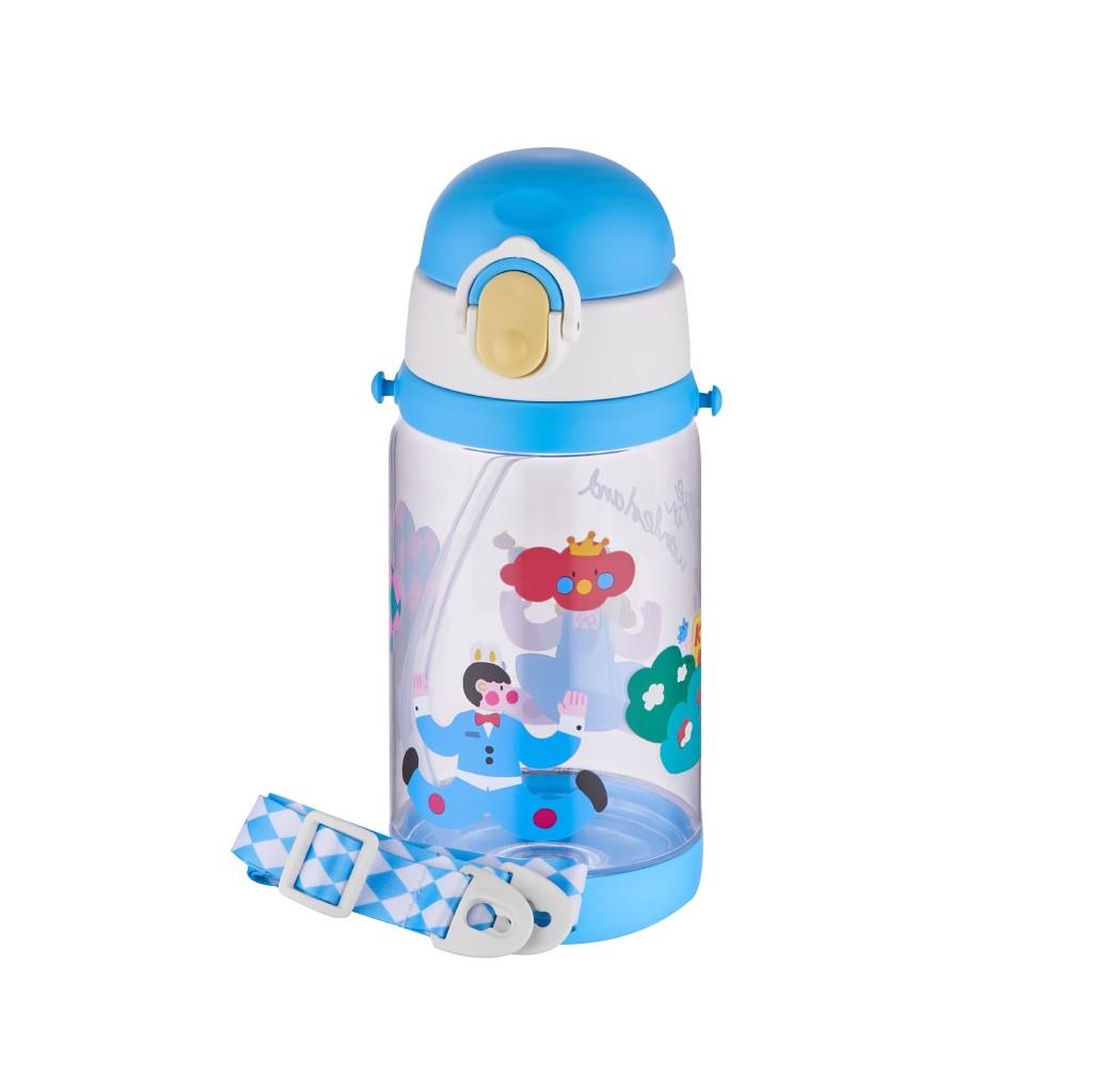 Çocuk Pipetli Tritan Matara 520 ml – Askılı, Sızdırmaz, BPA'sız Su