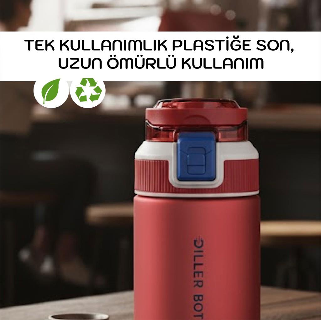 Diller Tritan 790 ml Matara | Kilitli & Pipetsiz Su Şişesi