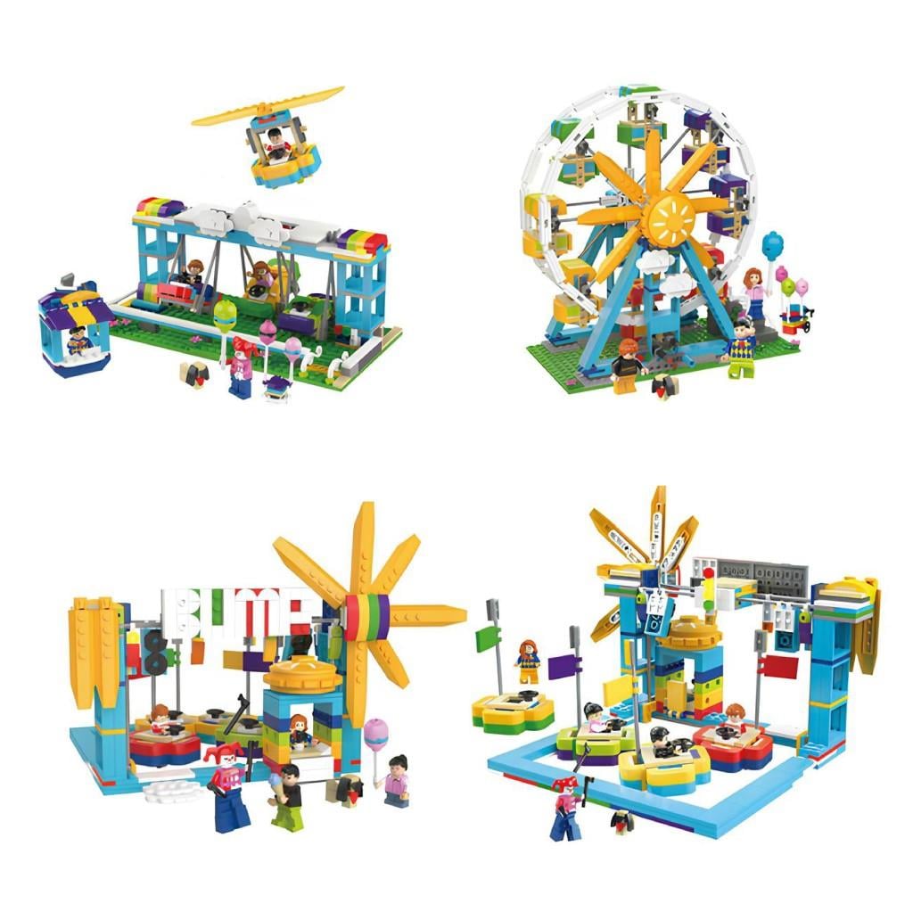 JAKİ Lunapark Temalı 1107 Parça Block Oyuncak