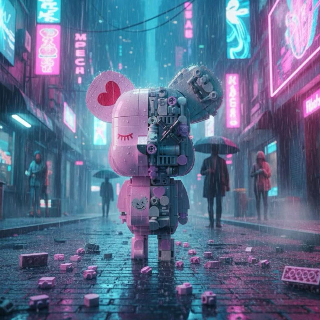 JAKİ Maker Pop Mıknatıs Ayı Pembe 546 Parça Block Oyuncak