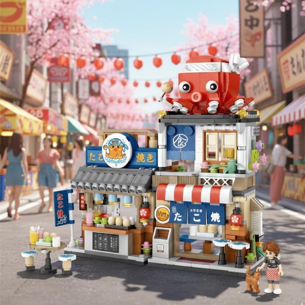 LOZ Japon Katlanır Yemek Sokağı 722 Parça Block Oyuncak