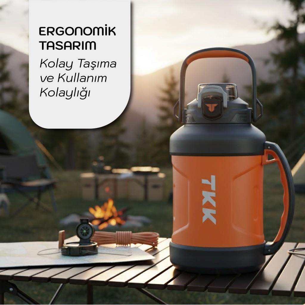 TKCです。 TKK 1650 ml Çelik Termos | 316 Paslanmaz Çelik | Çift Duvar