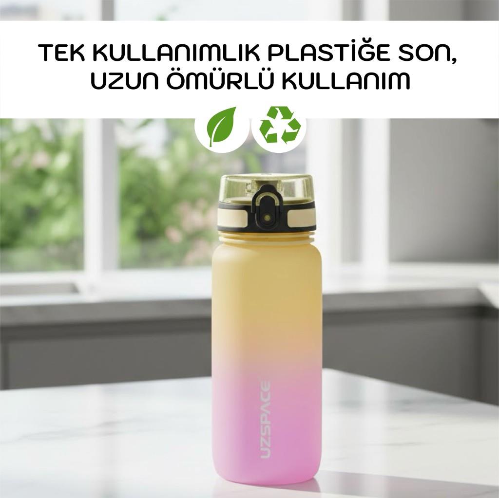 650 ml Tritan Su Matarası | Çift Renkli Soft-Touch BPA İçermeyen