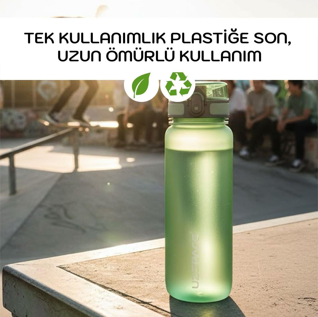 Uzspace 800 ML Tritan Su Matarası | Soft Touch, Sızdırmaz, BPA'sız