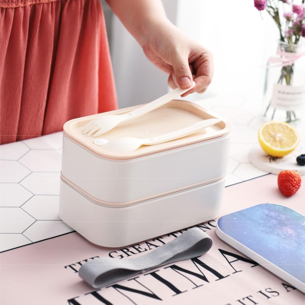I LOVE VALLAD foodie Sサイズ Vagonlife Bento Yemek Kutusu | Çift Katmanlı Paslanmaz Çelik Lunch Box
