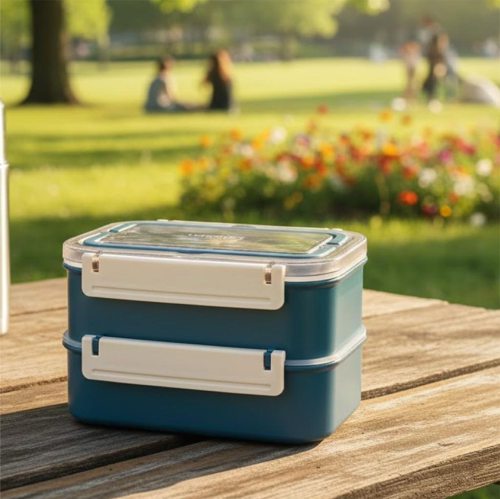 Vagonlife Bento Yemek Kutusu 1600 ML | Bölmeli Sızdırmaz Lunch Box