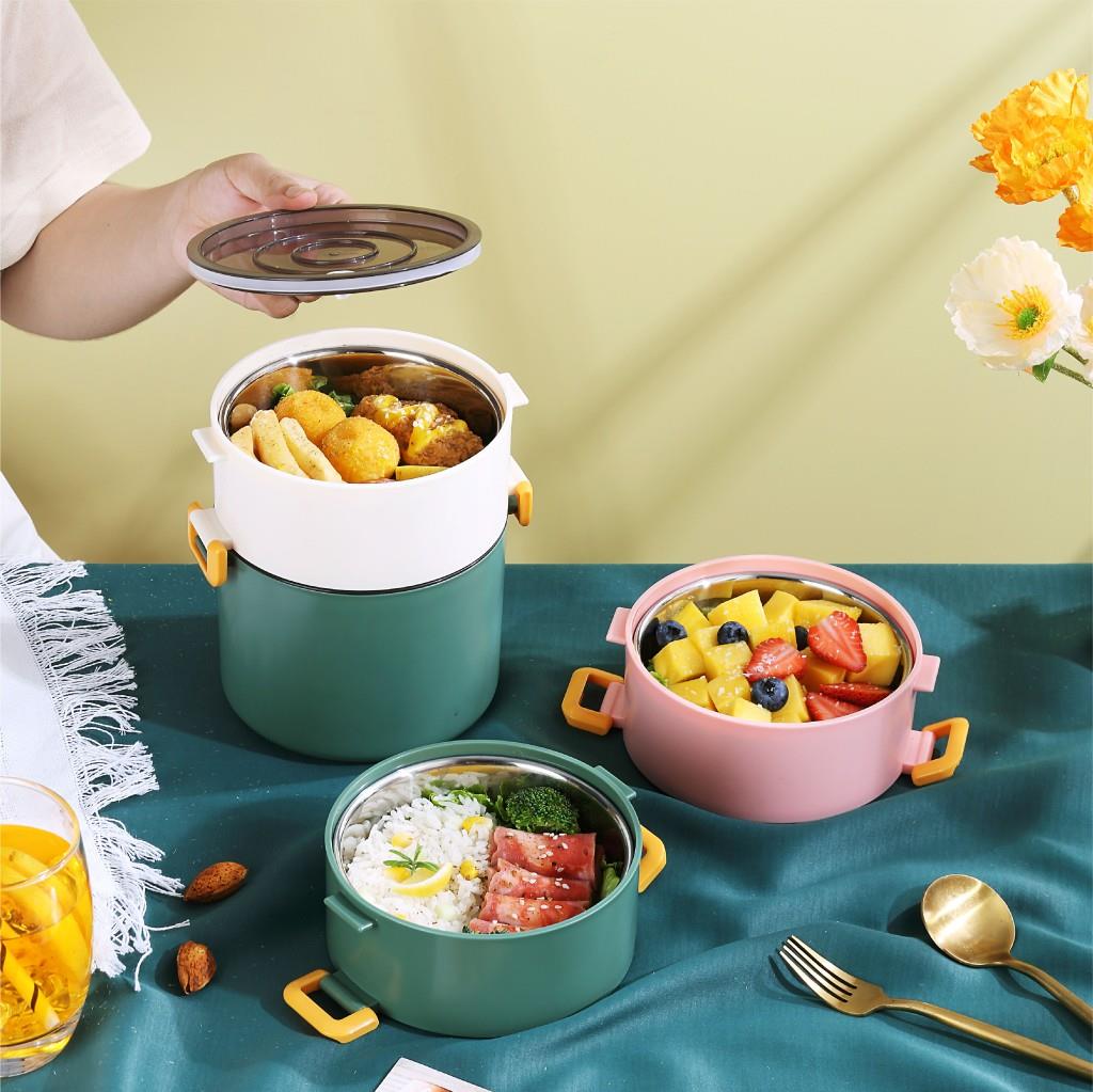 Vagonlife 1800 ML Çift Katmanlı Paslanmaz Çelik Lunch Box
