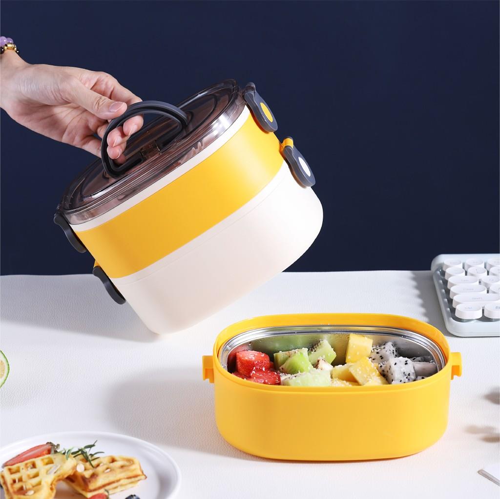 Vagonlife 600 ML Bento Yemek Kutusu | Paslanmaz Çelik Tepsili