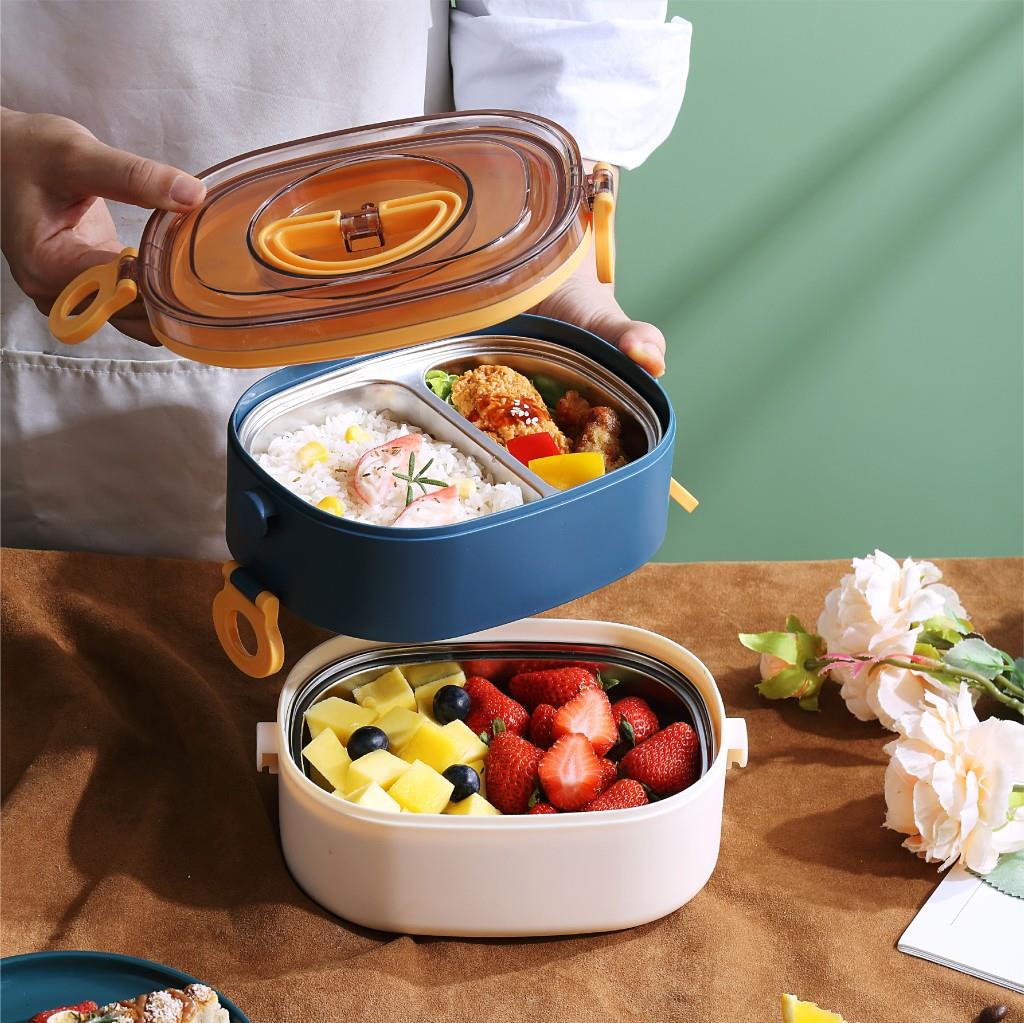 ダン飯 セット Vagonlife 600 ML Bento Yemek Kutusu | Paslanmaz Çelik Tepsili