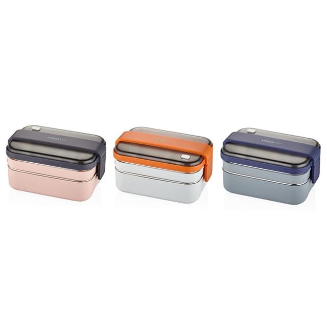 Vagonlife 1200 ML 2 Katlı Bento Lunch Box | Paslanmaz Çelik