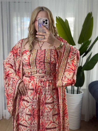 İpek 3 lü kimono set -10
