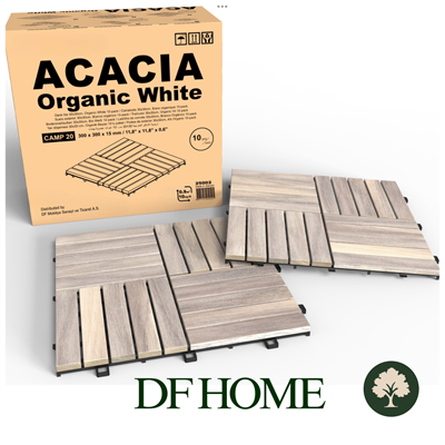 Ahşap Yer Karosu Organik Beyaz