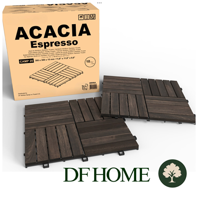 Ahşap Yer Karosu Renk Espresso 30x30cm (10 Adet=0.9M2)