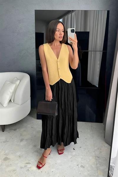 Kadın Trend Pileli Kırışık Crash Etek - Günlük ve Şık Stili | Yazlık Moda