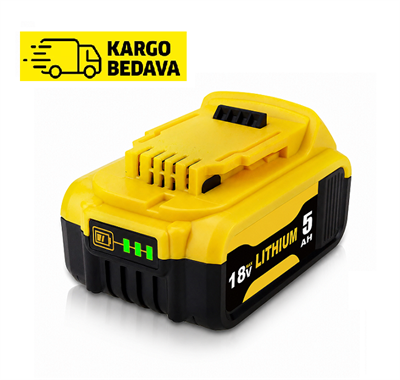 Dewalt 18V DCB184, DCB200, DCB182, DCB180, DCB181, DCB201 Uyumlu Matkap Bataryası – Li-ion Akü