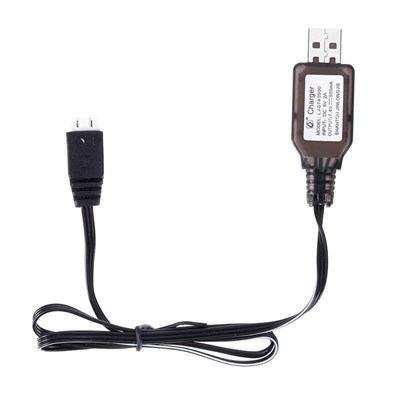 HS USB Şarj Kablosu 7.4V 2S Li-ion Pil Şarj Cihazı 18301 18302 18311 18312 1/18 RC Araba