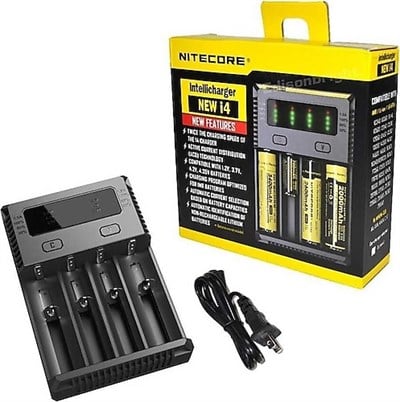 Nitecore New i4 Kablolu Pil Şarj Cihazı 4'lü Li-ion Ni-MH Ni-Cd