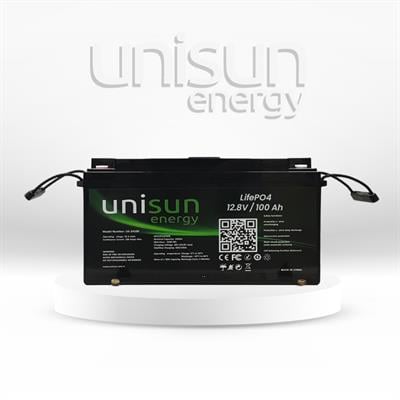 Unisun 100Ah LiFePO4 Akü – 12.8V Solar, Karavan ve Tekne Kullanımı