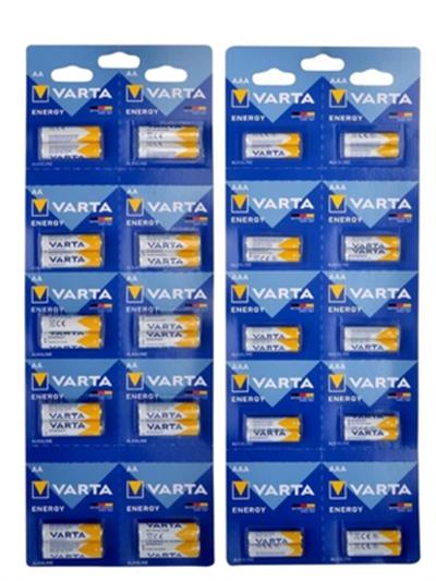 Varta Energy Alkaline 20 Adet Kalem pil ve 20 Adet İnce Pil 