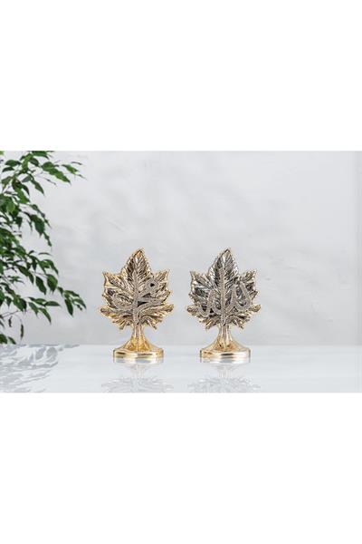 Çınar Yaprağı Lafızlar Altın 17x24 Cm