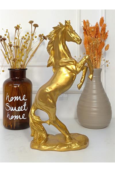 Şahlanan At Heykeli Biblo 34x17 Cm