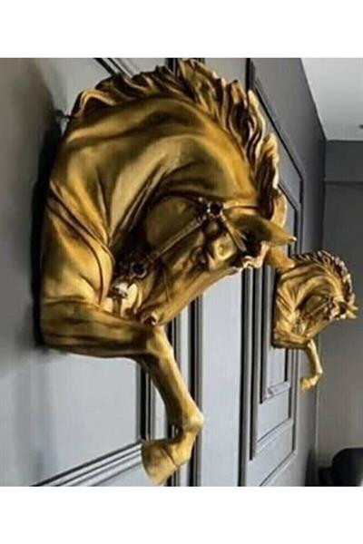 Dekoratif Duvar At Kafası Aplik (48CMX28CM)