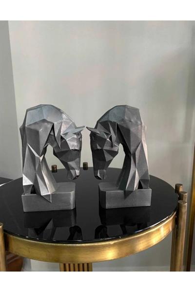 Kitap Tutucu Kübik At Figürlü 2 Li