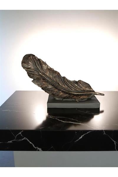 Yaprak Figürlü Dekoratif Obje - Model 1 (30x18x12)