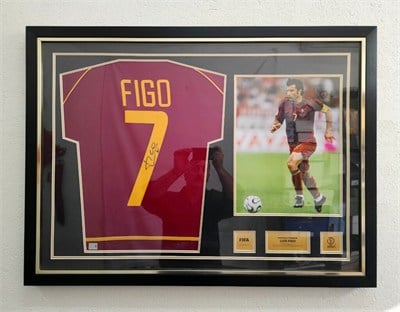 Luis Figo - 2002 FIFA World Cup Portekiz İmzalı Forma