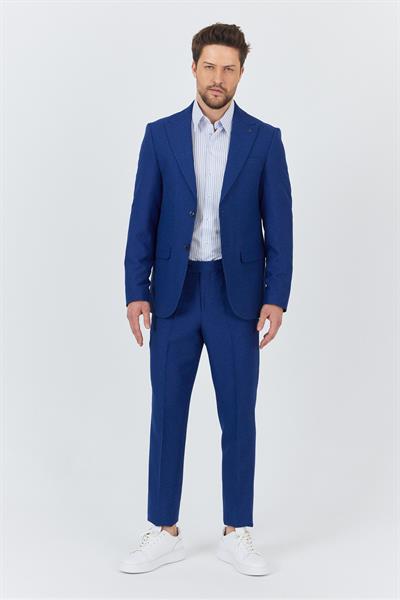 Alfredo Erkek Saks İlkbahar-Yaz Slim Fit 2li Takım Elbise