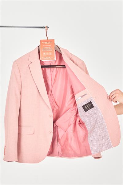 Arunte Erkek Skin Pudra Mono Yaka Slim Fit Blazer (Büyük Beden - Battal)