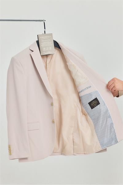 Baselnaa Erkek Açık Gri Battal Büyük Beden Dar Kesim Astarlı Düğmeli Basic Blazer Ceket