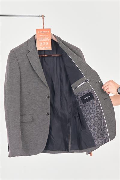 Dora Siyah Erkek Battal Büyük Beden Regular Fit Pamuklu Likralı Esnek Kumaş Spor Blazer Ceket